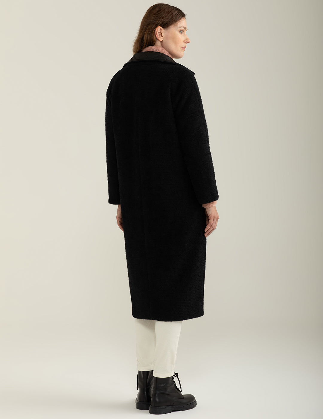 Cappotto reversibile donna black fw24w12ku cc-a0951 Cappotto reversibile