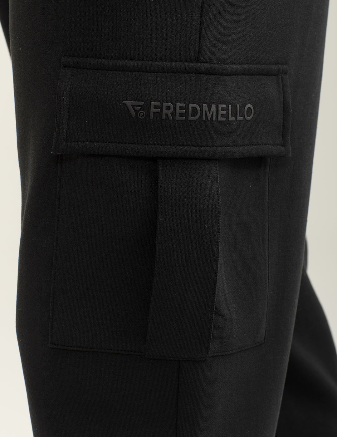 Pantalone tasconato in interlock uomo black fm24w06pf cc-a0951 Pantalone tasconato in interlock