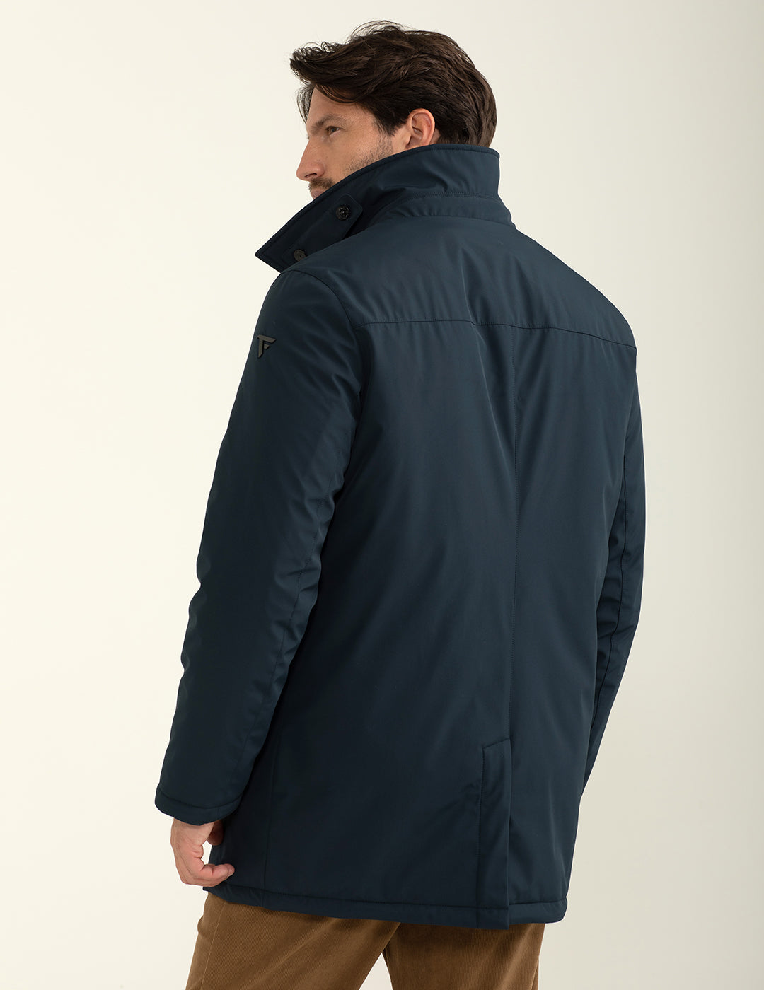 Giubbotto con chiusura a zip bidirezionale uomo blue fm24w07ku cc-a0601 Giubbotto con chiusura a zip bidirezionale