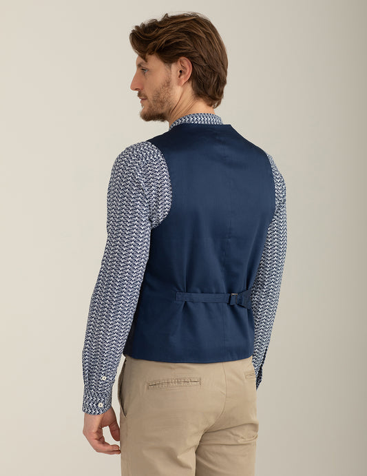 Dyed Fabric Vest - back - 002