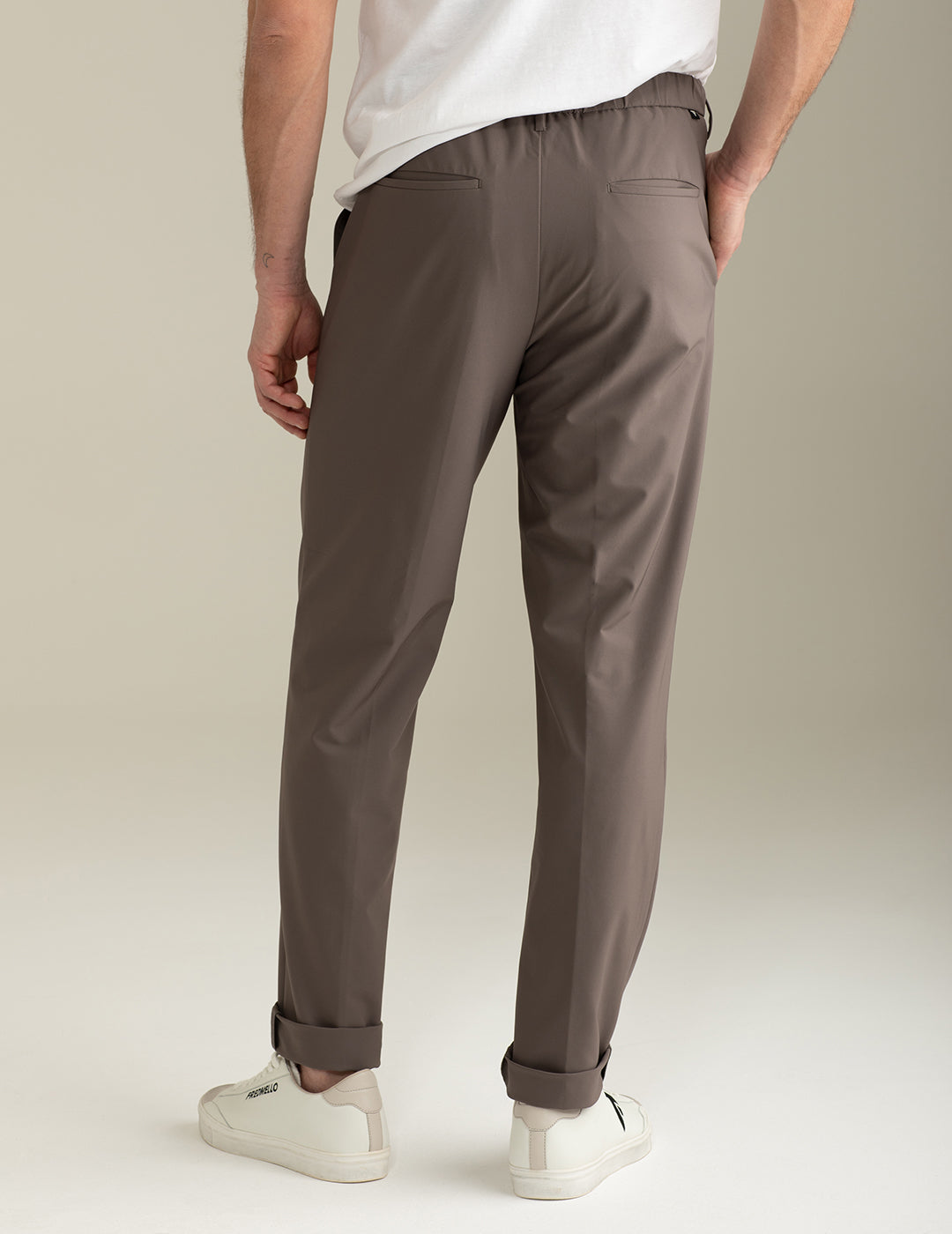 “FREE MOOVING” Woven Chino Trousers man taupe fm25s18pu cc-a0114 “FREE MOOVING” Woven Chino Trousers