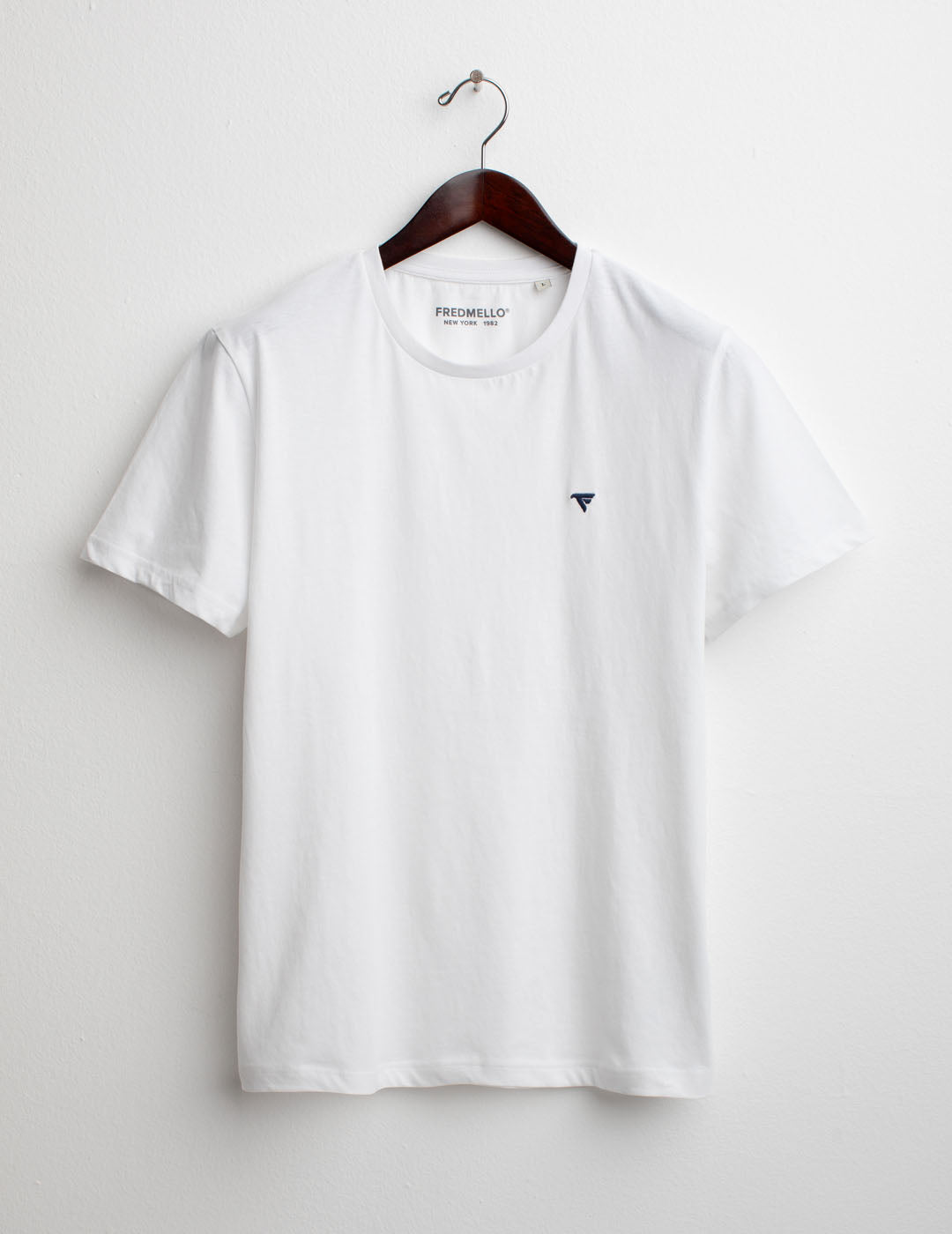 Jersey Short Sleeve Crew Neck T-shirt white Man FM25S01TG โ Fredmelloยฎ