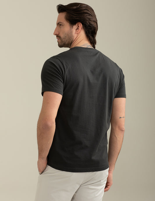 Short Sleeve Crew-Neck T-shirt - back - 002