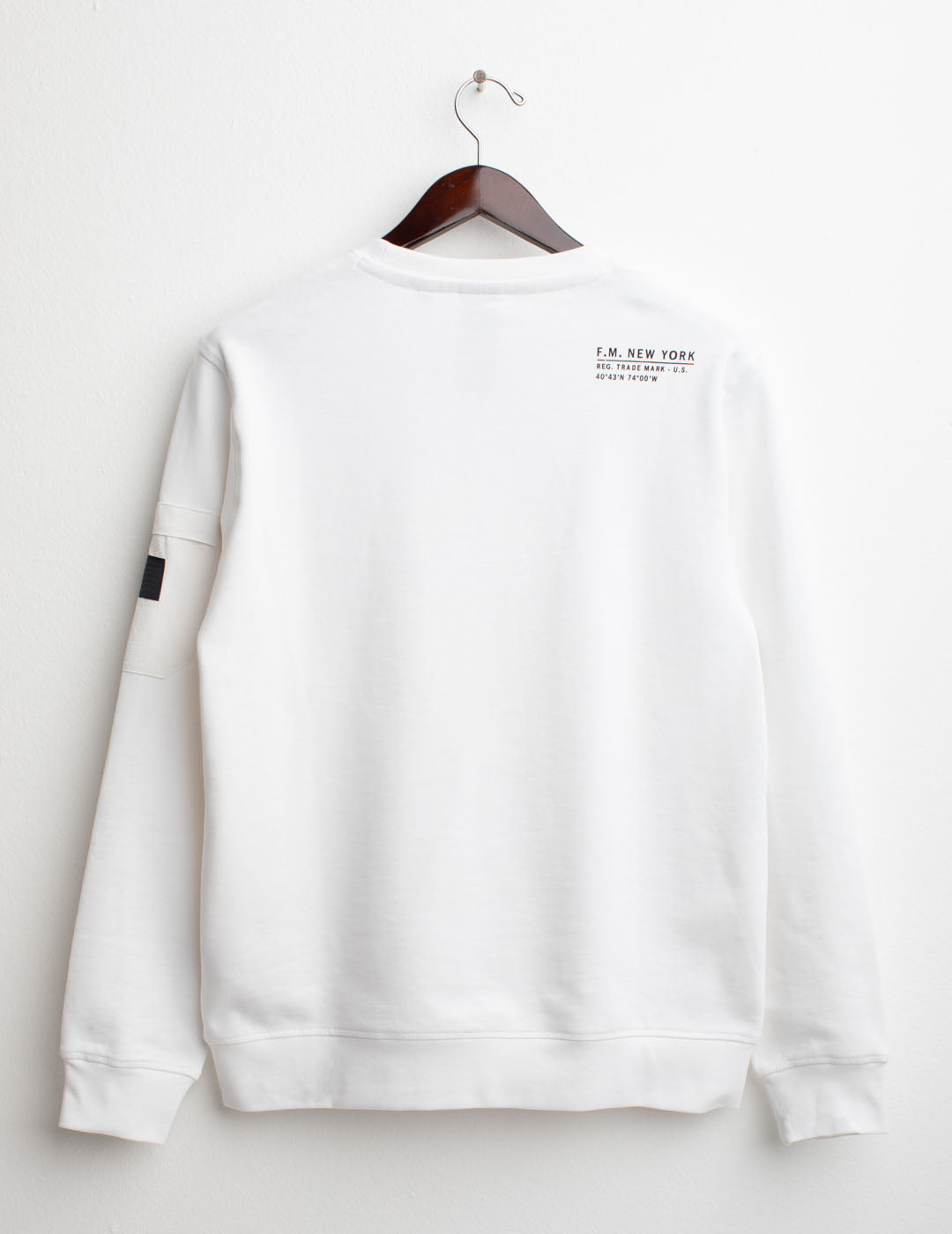 Crew-neck sweatshirt man white fm25s08fg cc-a0001 Crew-neck sweatshirt