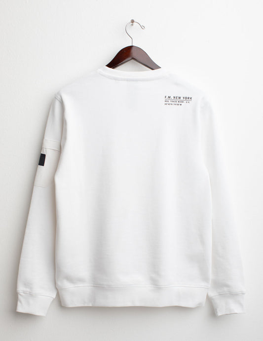 Crew-neck sweatshirt - back - 002