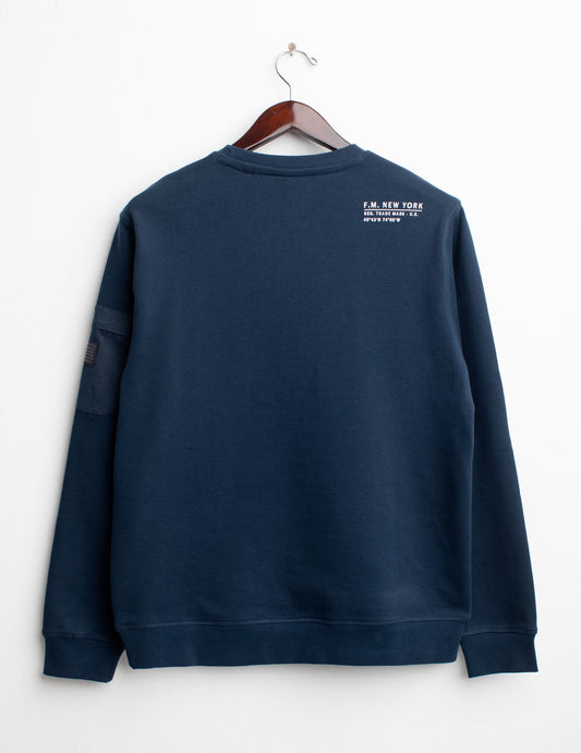 Crew-neck sweatshirt - back - 002