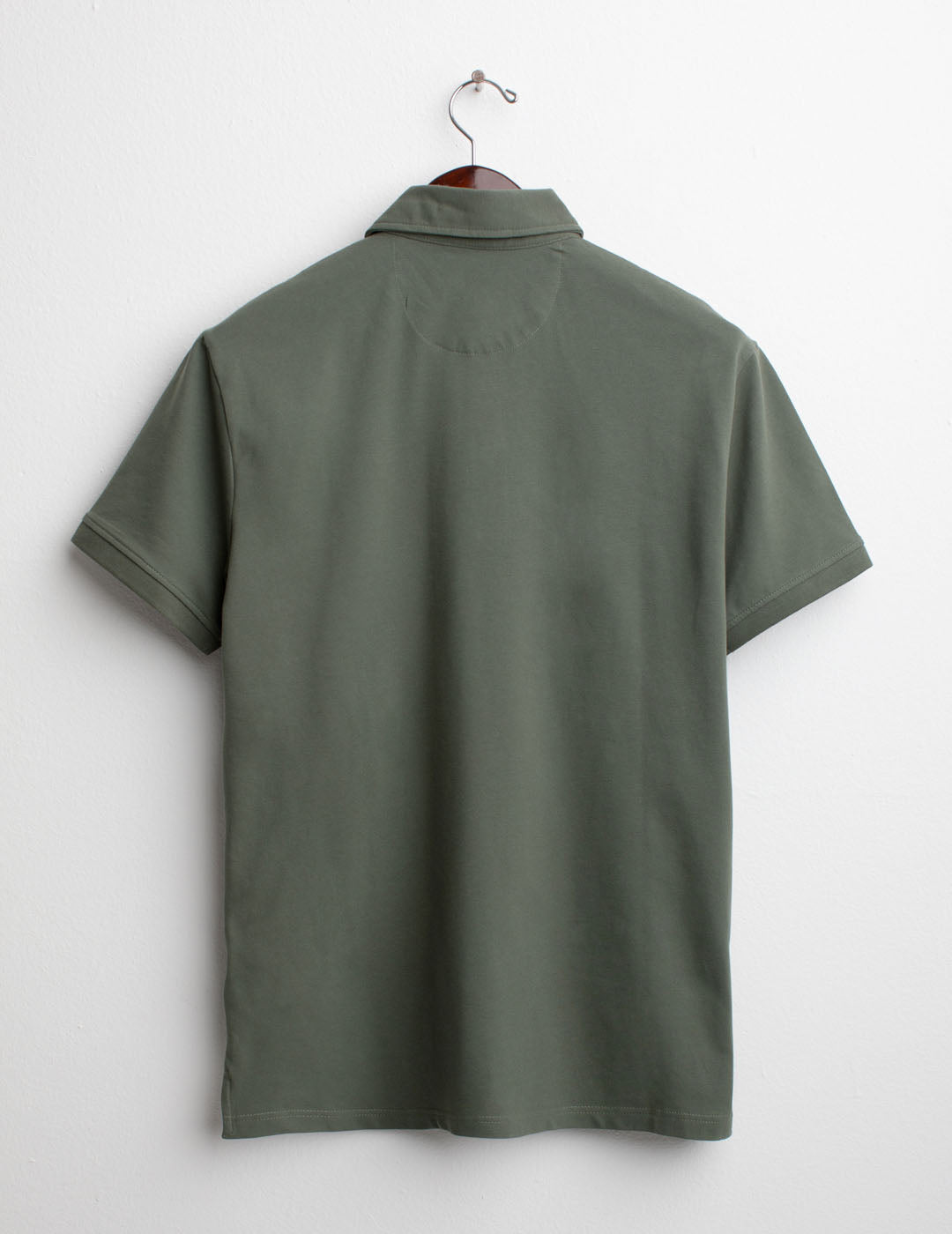 Polo a Manica Corta in Piquet Stretch uomo sage fm25s08qu cc-a0811 Polo a Manica Corta in Piquet Stretch