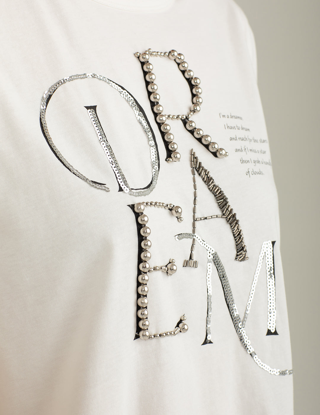 T-shirt Girocollo a Manica Corta donna off white fw25s09tg cc-a0002 T-shirt Girocollo a Manica Corta