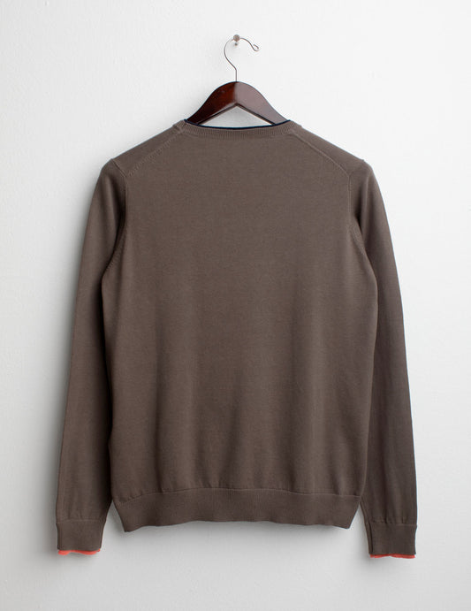Long Sleeve crew-neck Sweater - back - 002