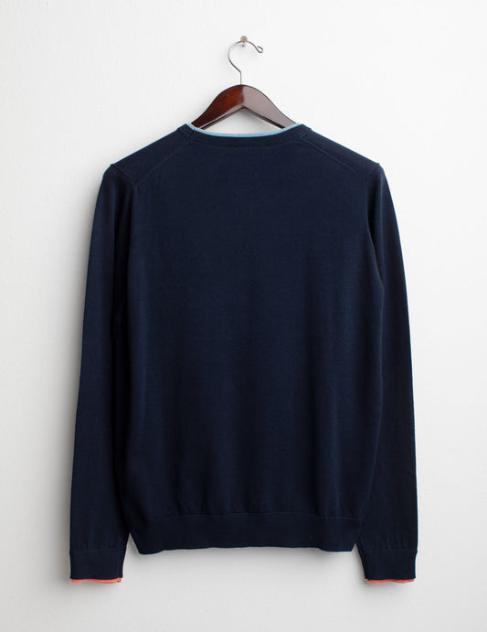 Long Sleeve crew-neck Sweater - back - 002