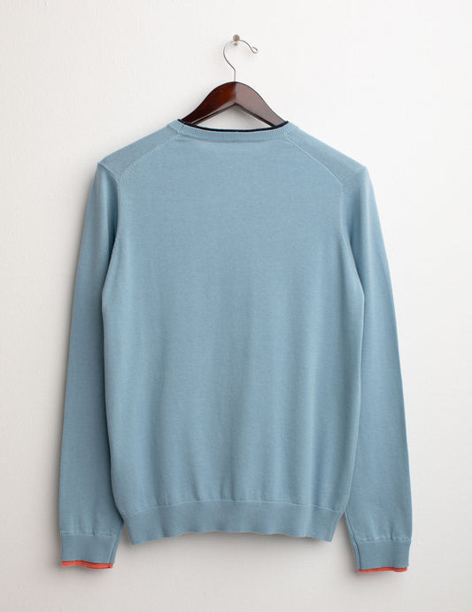 Long Sleeve crew-neck Sweater - back - 002