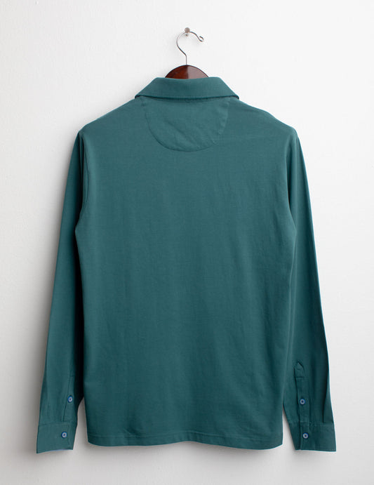 Long Sleeve Polo - back - 002