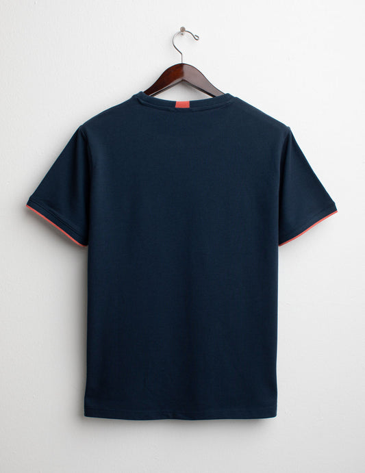 Stretch Technical Piquet Short Sleeve T-shirt - back - 002