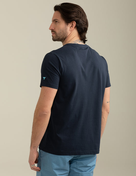 Short Sleeve Crew-Neck T-shirt - back - 002