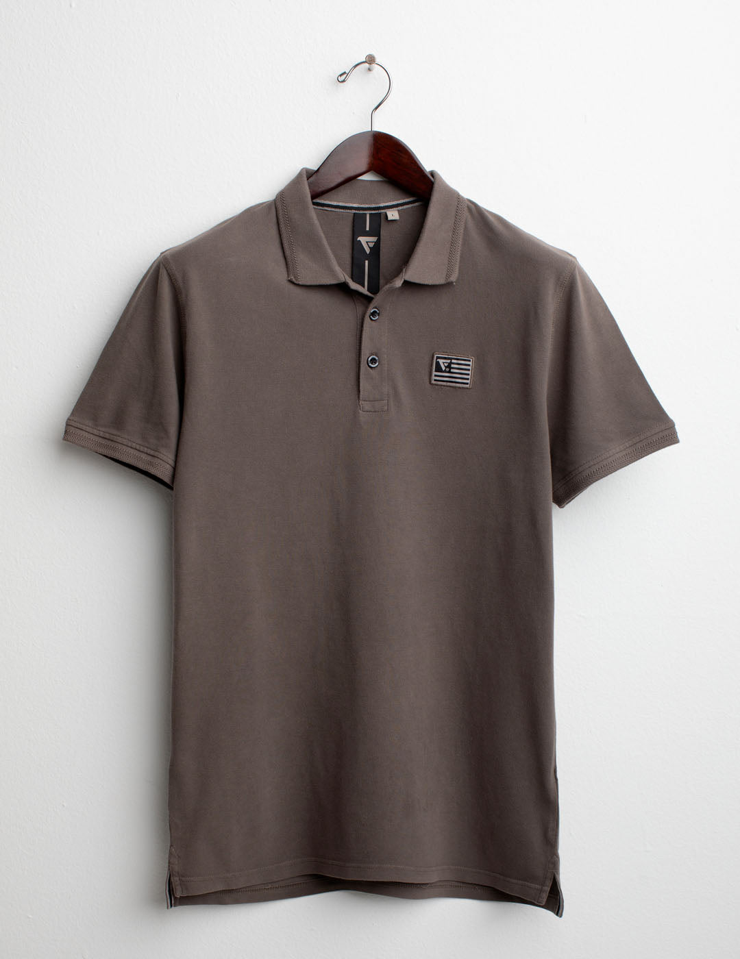 Piquet Short Sleeve Polo man taupe fm25s02qu cc-a0114 Piquet Short Sleeve Polo