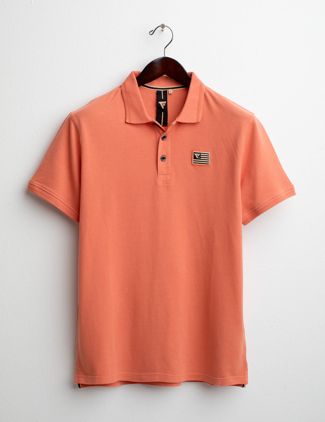 Piquet Short Sleeve Polo man orange fm25s02qu cc-a0201 Piquet Short Sleeve Polo