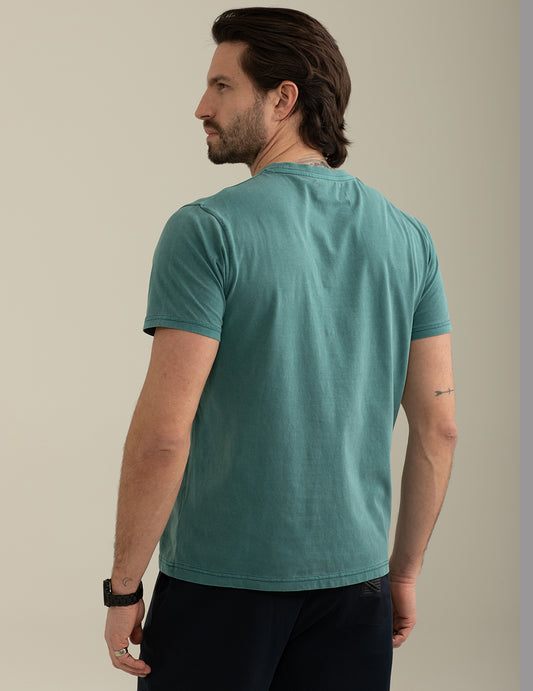Short Sleeve Crew Neck T-shirt - back - 002