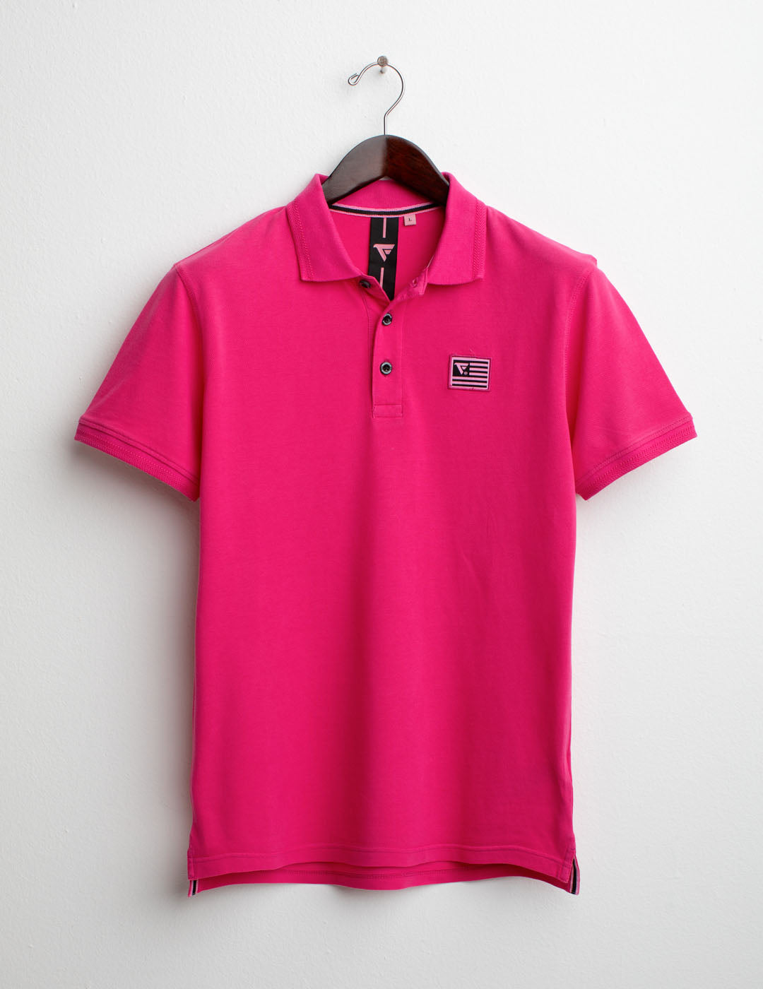 Piquet Short Sleeve Polo man fucsia fm25s02qu cc-a0408 Piquet Short Sleeve Polo