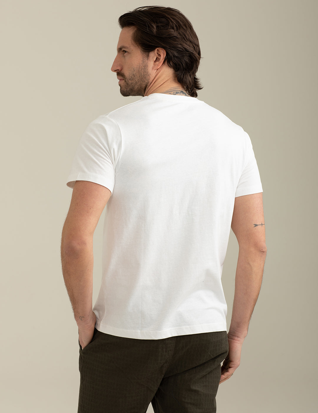 Short Sleeve Crew-Neck T-shirt man white fm25s12tg cc-a0001 Short Sleeve Crew-Neck T-shirt