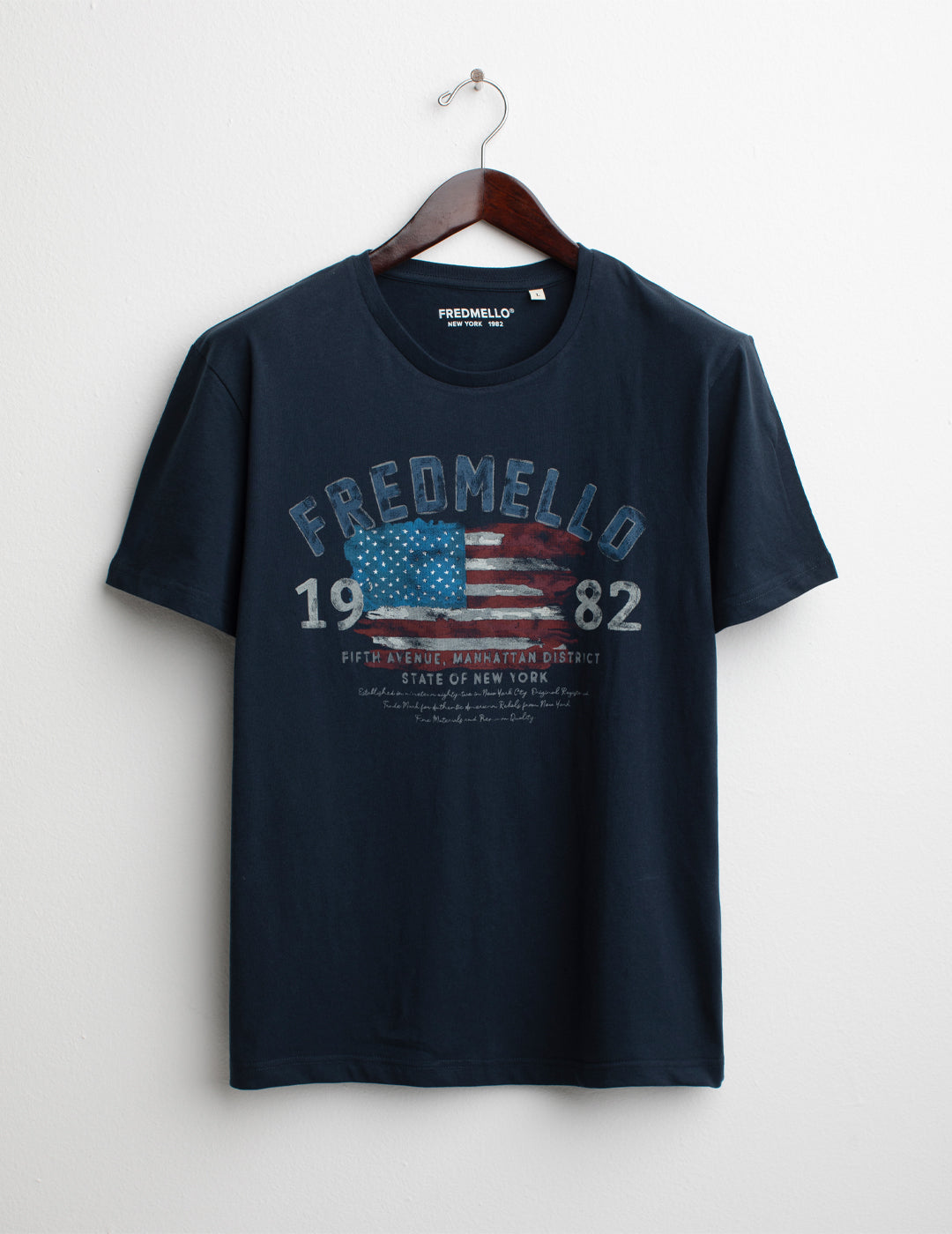 Short Sleeve Crew-Neck T-shirt man blue fm25s11tg cc-a0601 Short Sleeve Crew-Neck T-shirt