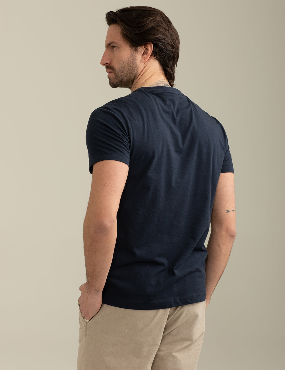 Short Sleeve Crew-Neck T-shirt man blue fm25s05tg cc-a0601 Short Sleeve Crew-Neck T-shirt
