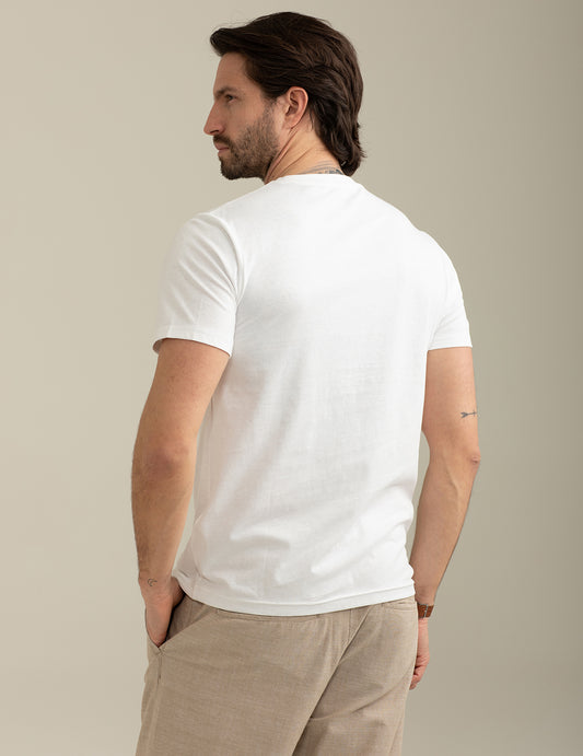 Short Sleeve Crew-Neck T-shirt - back - 002