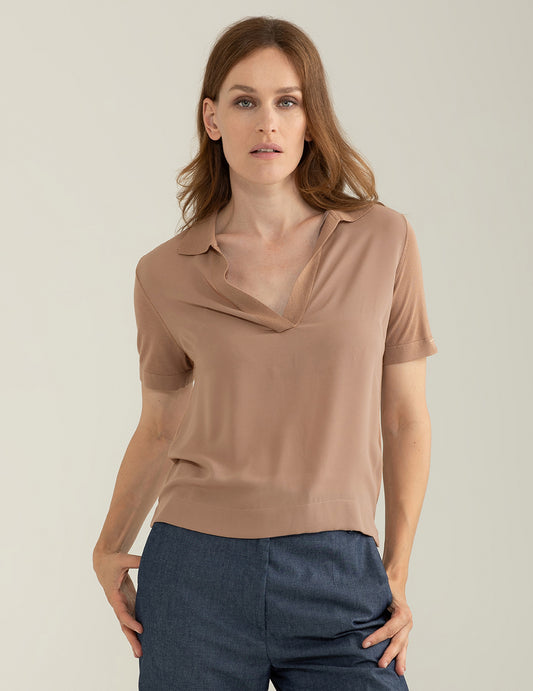 Short Sleeve Polo Shirt - back - 002