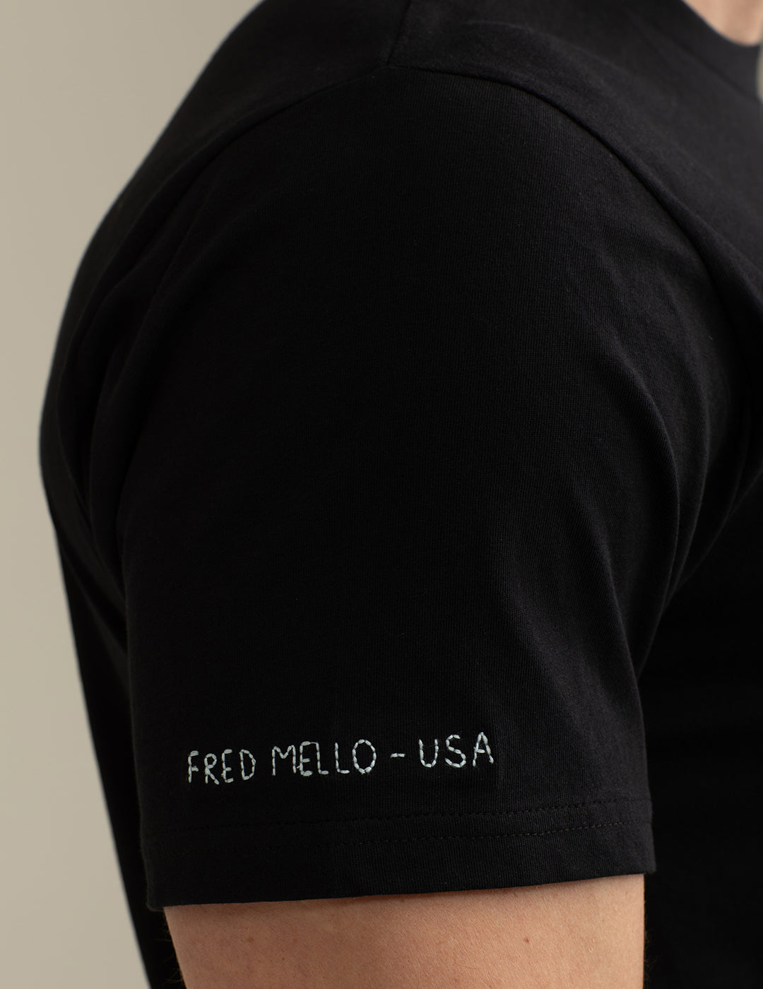 Short Sleeve Crew-Neck T-shirt man black fm25s21tg cc-a0951 Short Sleeve Crew-Neck T-shirt