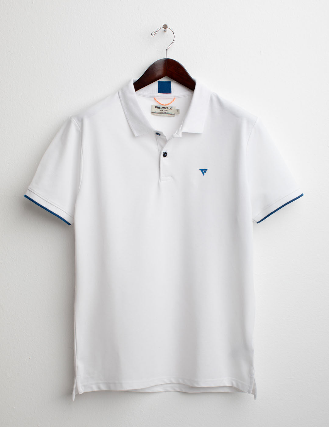 Short Sleeve Piquet Stretch Polo Shirt man white fm25s13qu cc-a0001 Short Sleeve Piquet Stretch Polo Shirt