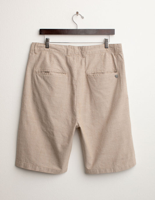Chino Shorts in Canvas Dyed Flamed - back - 002
