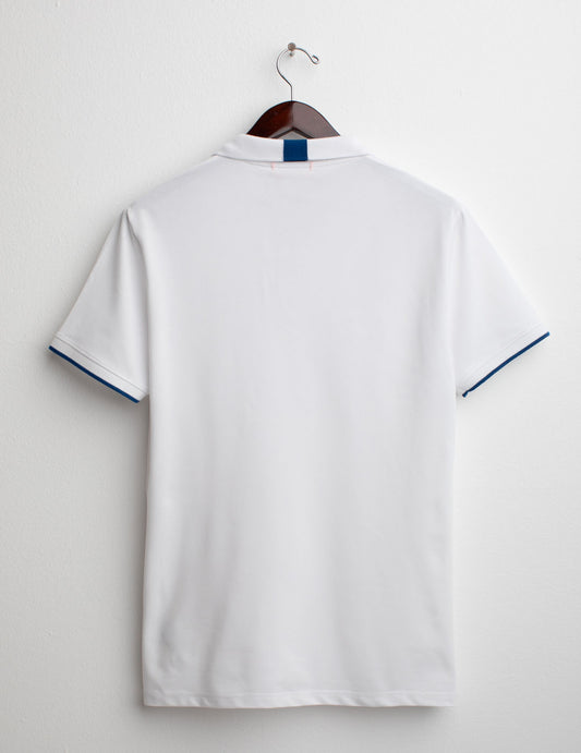 Short Sleeve Piquet Stretch Polo Shirt - back - 002