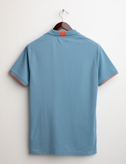 Short Sleeve Piquet Stretch Polo Shirt - back - 002