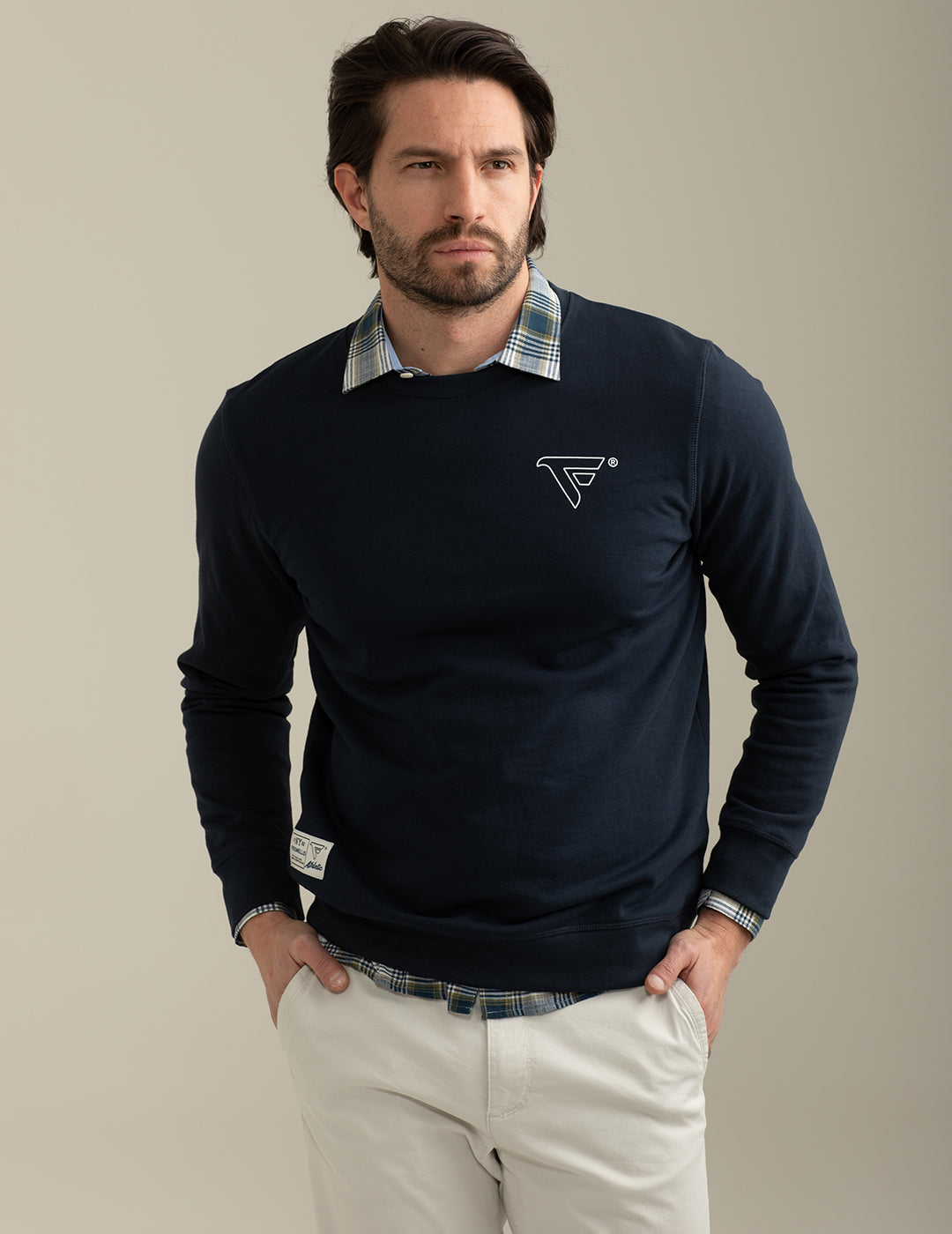 Felpa Girocollo uomo blue fm25s15fg cc-a0601 Felpa Girocollo