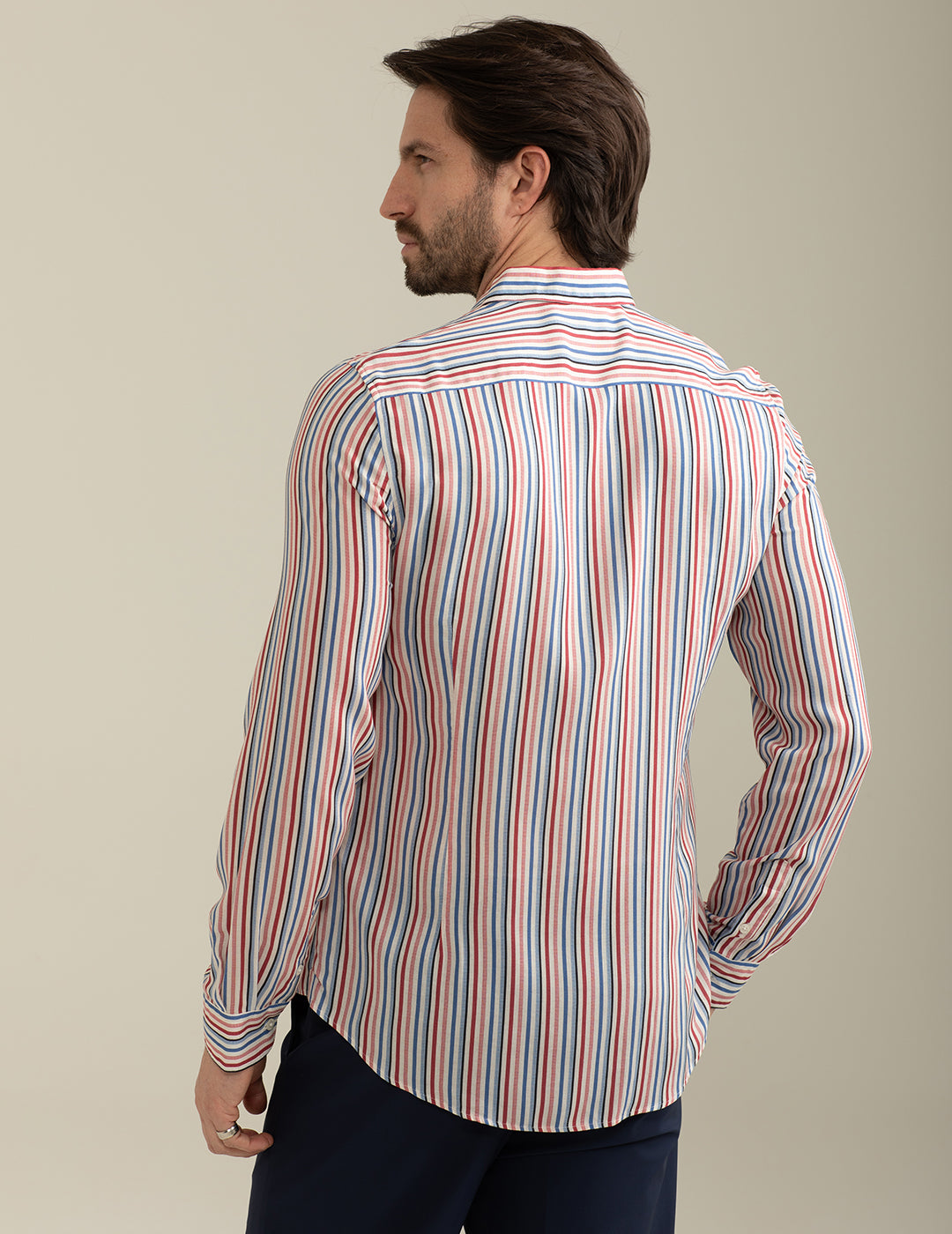 Allover Printed Voile Shirt man red fm25s14cs cc-a0301 Allover Printed Voile Shirt