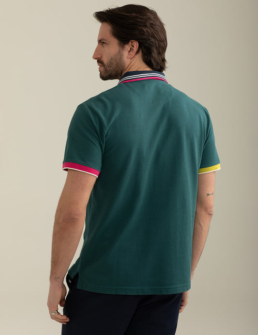 Piquet Short Sleeve Polo - back - 002