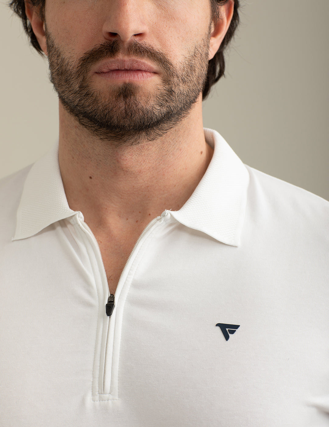 Polo a Manica Corta in Jersey Tecnico Stretch uomo white fm25s15qu cc-a0001 Polo a Manica Corta in Jersey Tecnico Stretch