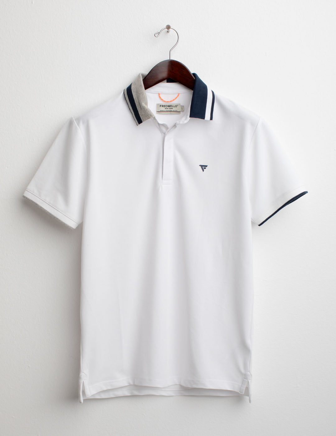 Polo a Manica Corta in Piquet Stretch uomo white fm25s14qu cc-a0001 Polo a Manica Corta in Piquet Stretch