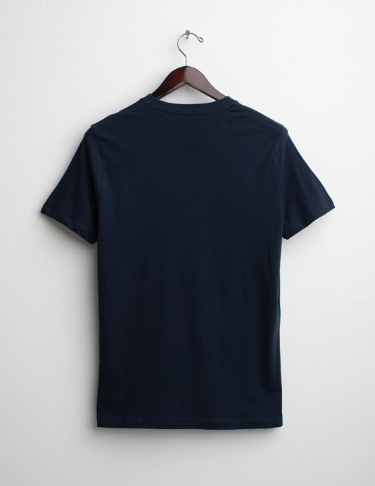 T-shirt serafino girocollo a manica corta - back - 002