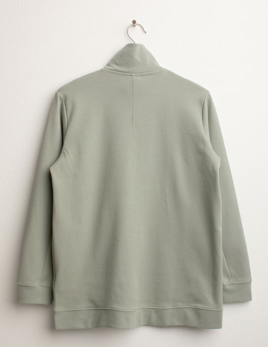Interlock Full Zip Neck Sweatshirt - back - 002