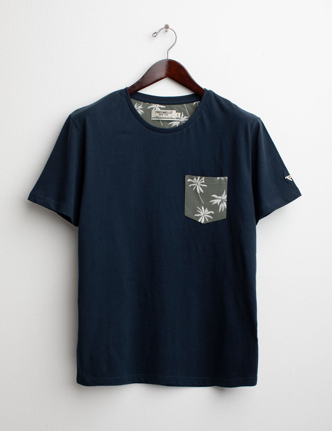 Short Sleeve Crew-Neck T-shirt man blue fm25s15tg cc-a0601 Short Sleeve Crew-Neck T-shirt
