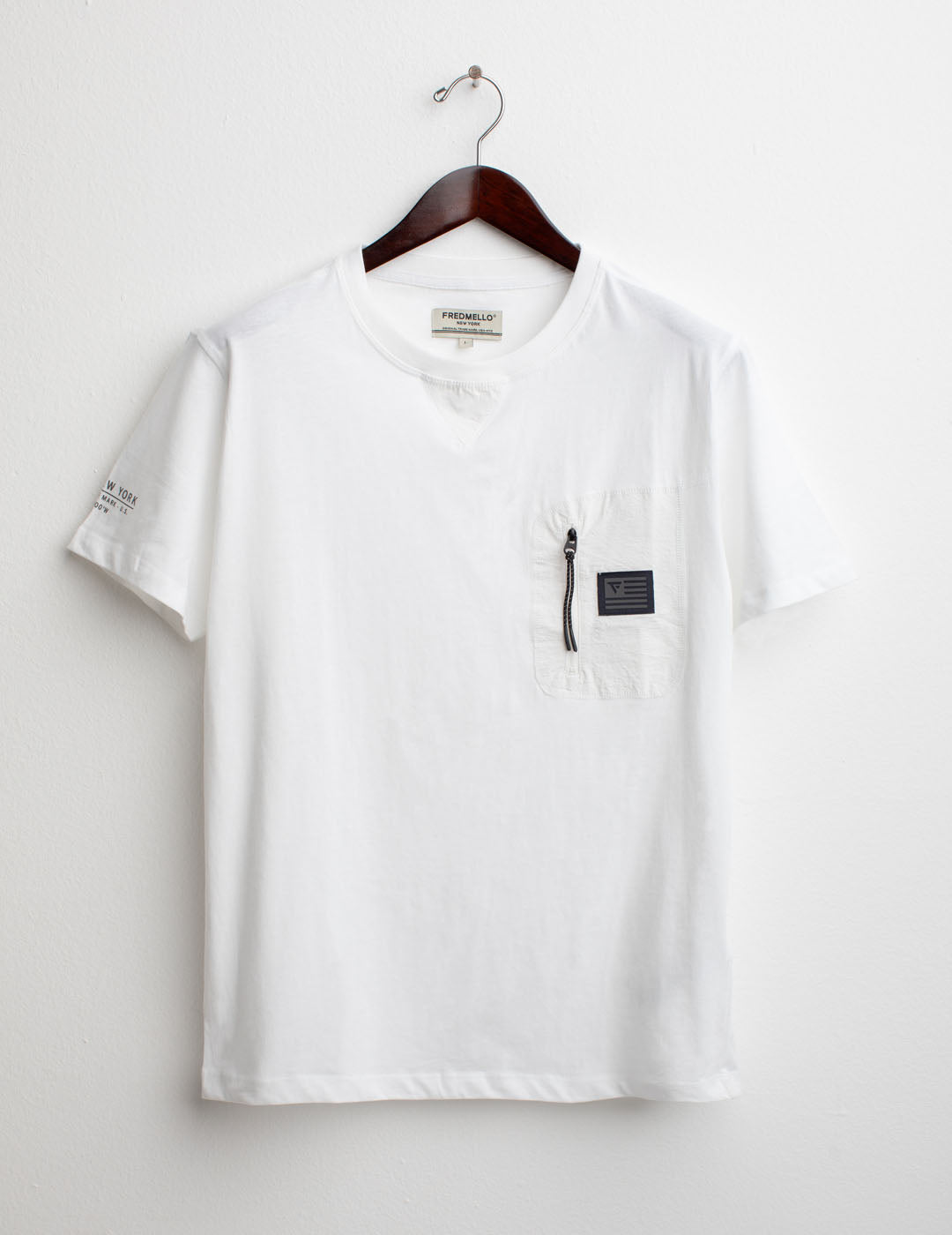 Short Sleeve Crew-Neck T-shirt man white fm25s06tg cc-a0001 Short Sleeve Crew-Neck T-shirt