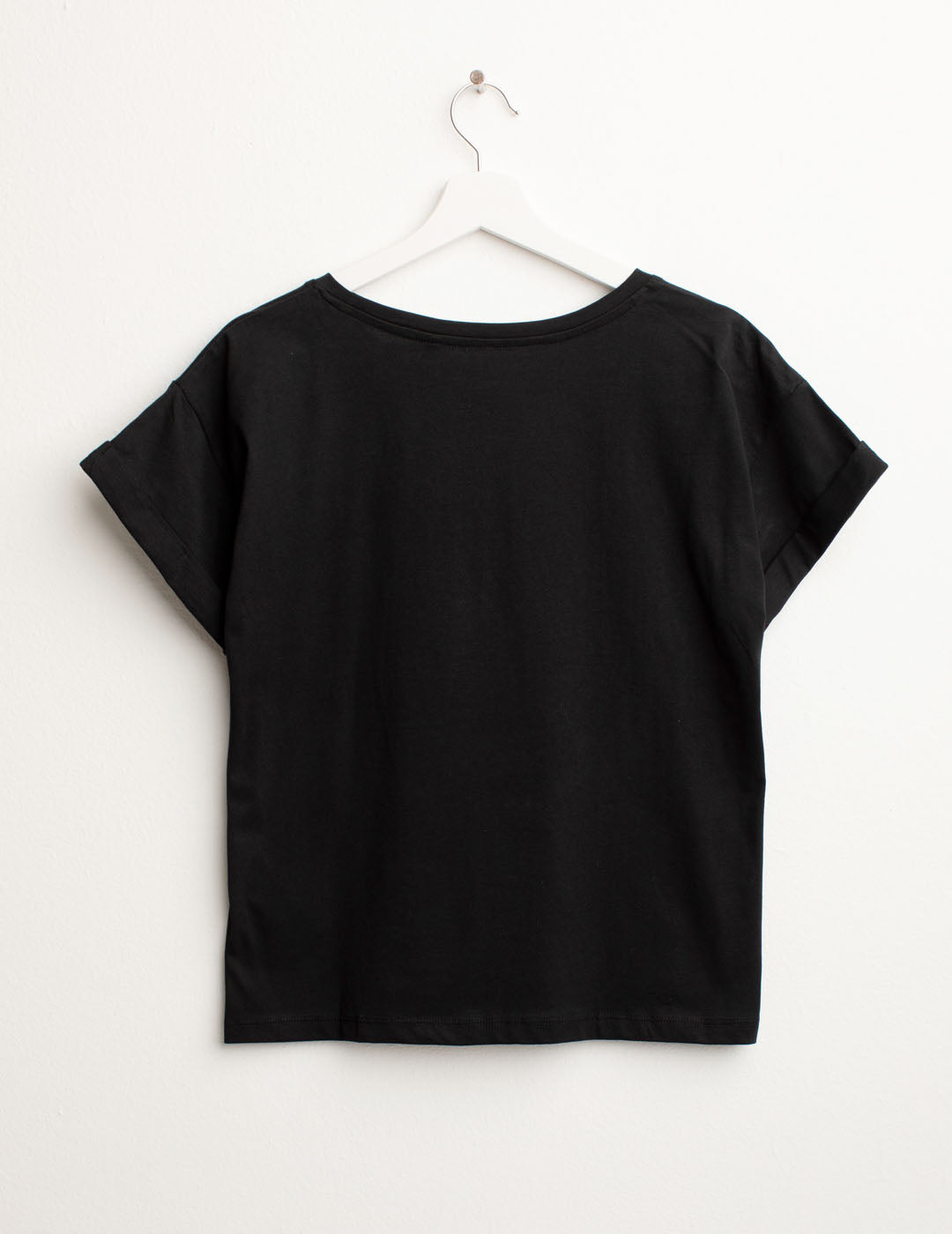 T-shirt Girocollo a Manica Corta donna black fw25s20tg cc-a0951 T-shirt Girocollo a Manica Corta