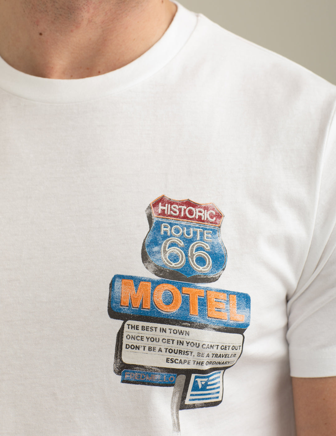 Short Sleeve Crew-Neck T-shirt man white fm25s26tg cc-a0001 Short Sleeve Crew-Neck T-shirt