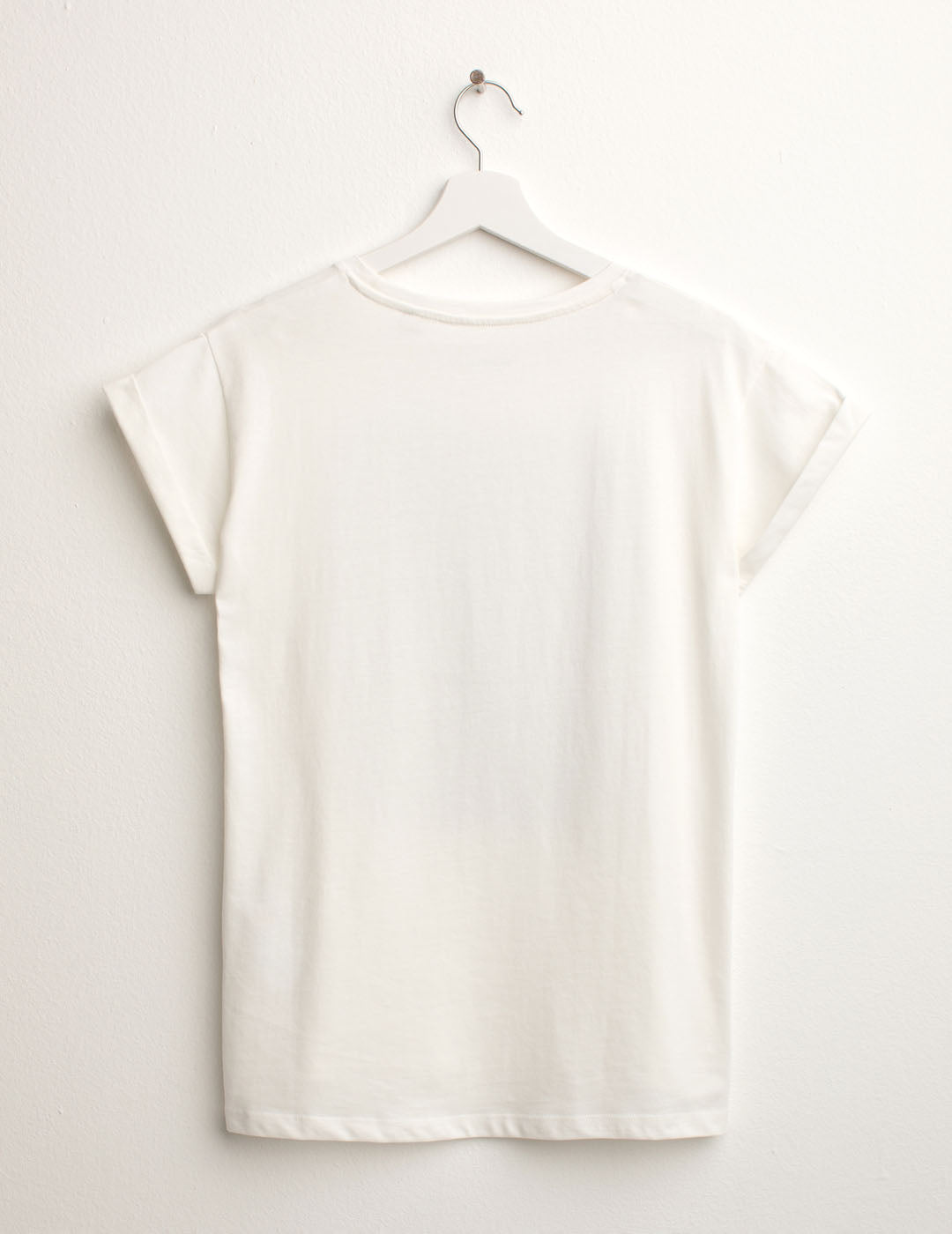T-shirt Girocollo a Manica Corta donna off white fw25s21tg cc-a0002 T-shirt Girocollo a Manica Corta