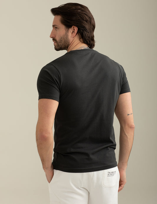 Short Sleeve Crew-Neck T-shirt - back - 002