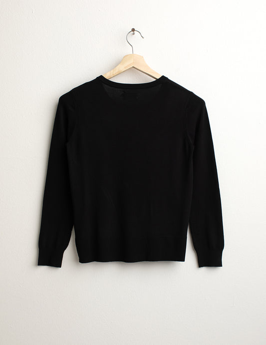 Long Sleeve crew-neck Sweater - back - 002