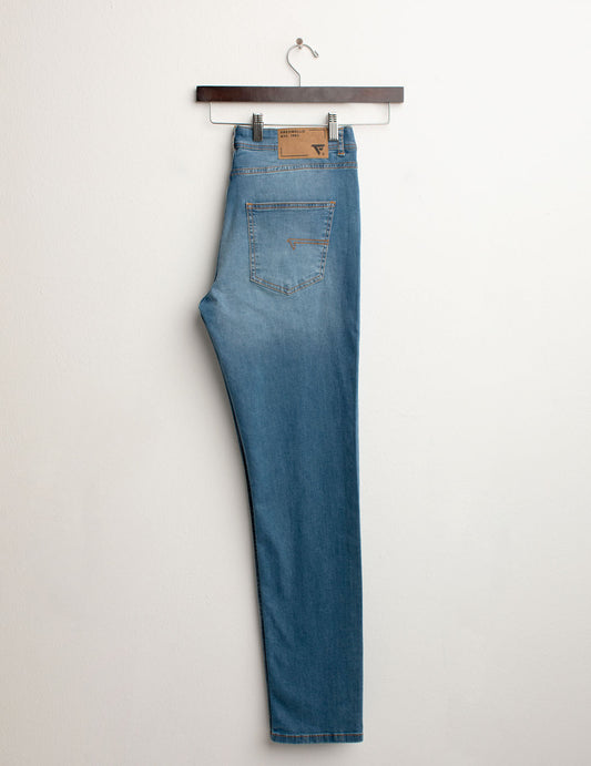 Stretch Denim Pants - back - 002