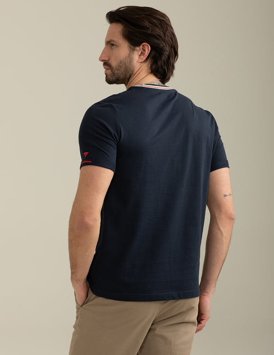Short Sleeve Crew-Neck T-shirt - back - 002