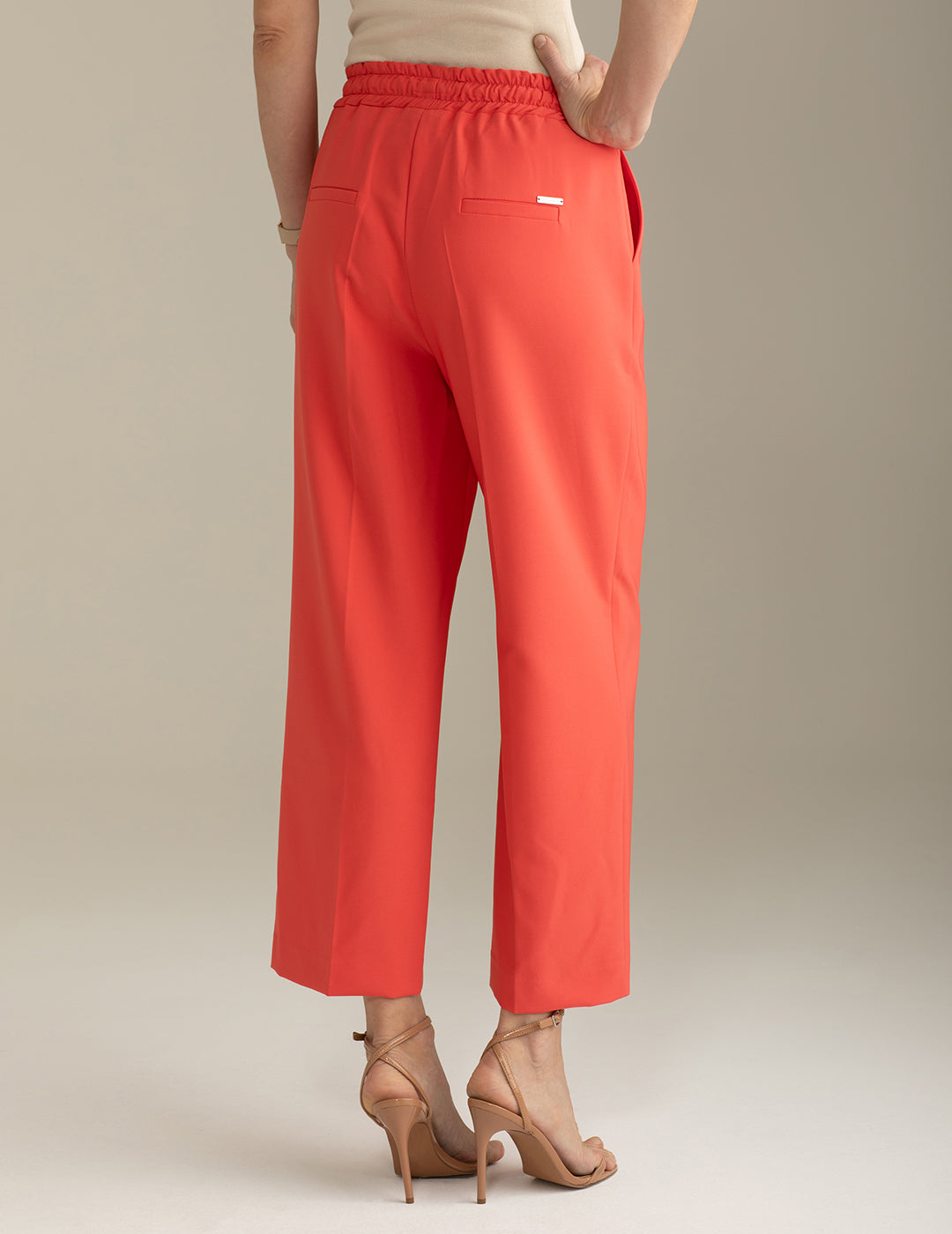 Pantalone Fantasia in Tessuto Bi-Stretch donna peach fw25s34pu cc-a0206 Pantalone Fantasia in Tessuto Bi-Stretch