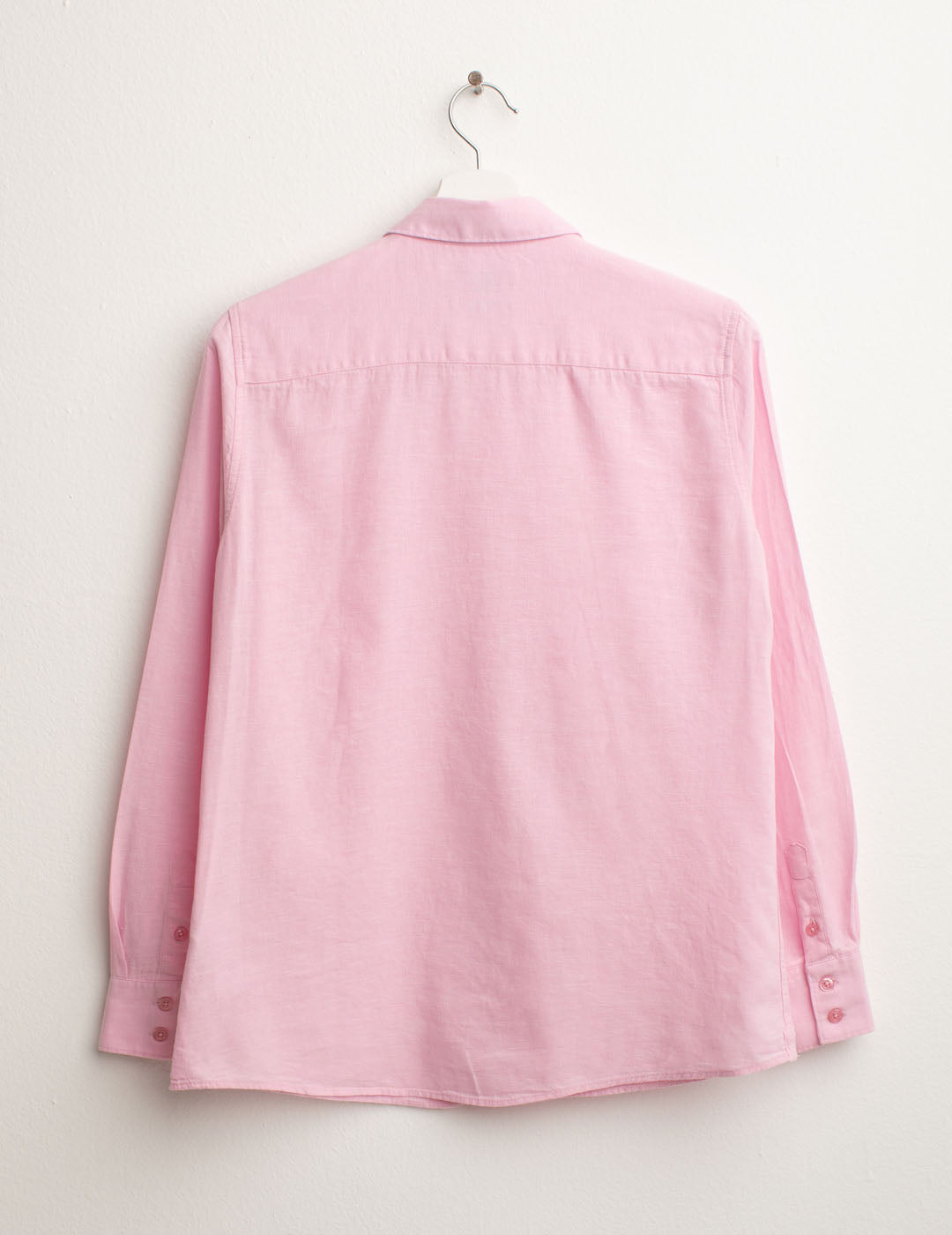 Camicia Manica Lunga in Misto Lino donna pink fw25s01cu cc-a0406 Camicia Manica Lunga in Misto Lino